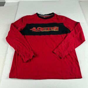 Fanatics NFL Pro Line San Francisco 49ers Shirt Adult Medium Red Long Sleeve Tee